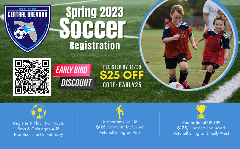 Spring Soccer Registration is OPEN